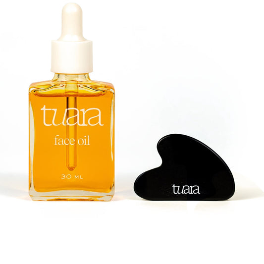 Aceite Facial Natural Glow y Gua Sha de Tuara